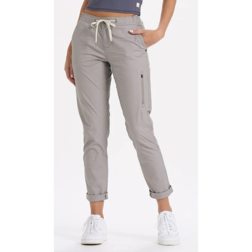 Vuori Light Gray Track Jogger Pants